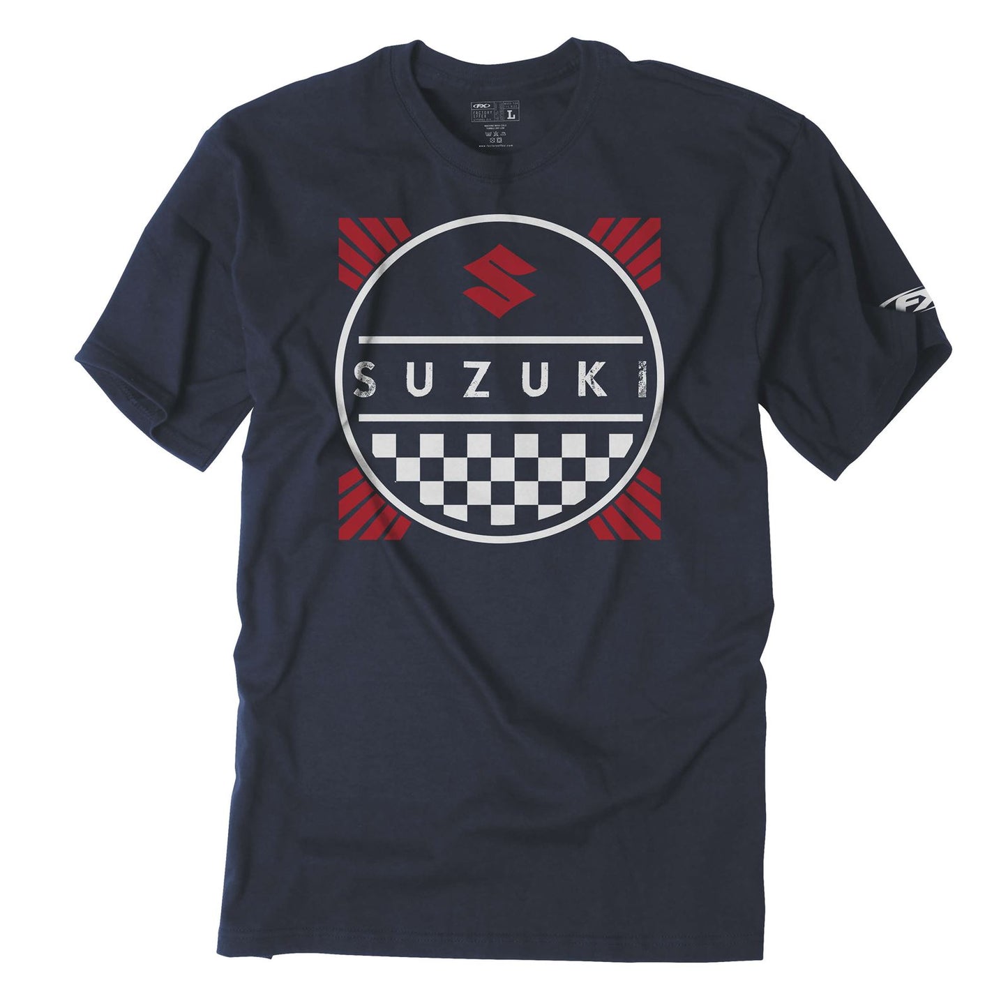 Factory Effex Youth Suzuki Tee Shirt - Navy - Small 19-83400_117103