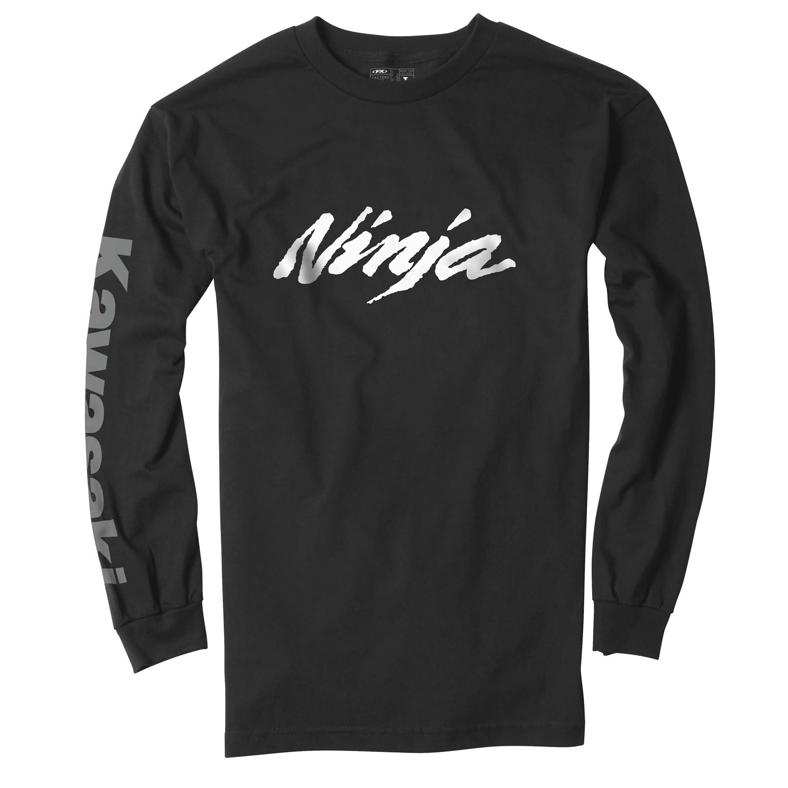 Factory Effex Kawasaki Long Sleeve Tee Shirt - Black - Medium 17-87112_117124