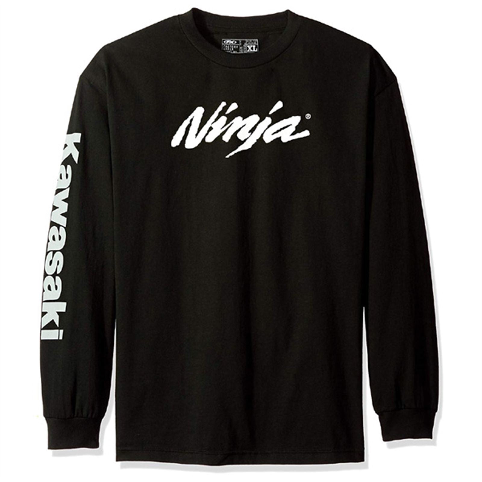 Factory Effex Kawasaki Long Sleeve Tee Shirt - Black - Large 17-87114_561992