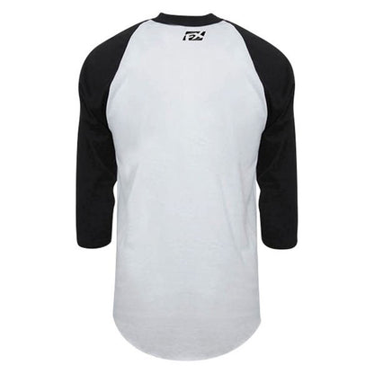 Factory Effex Honda Vintage Baseball T-Shirt - White/Black - Large 17-87334_562007