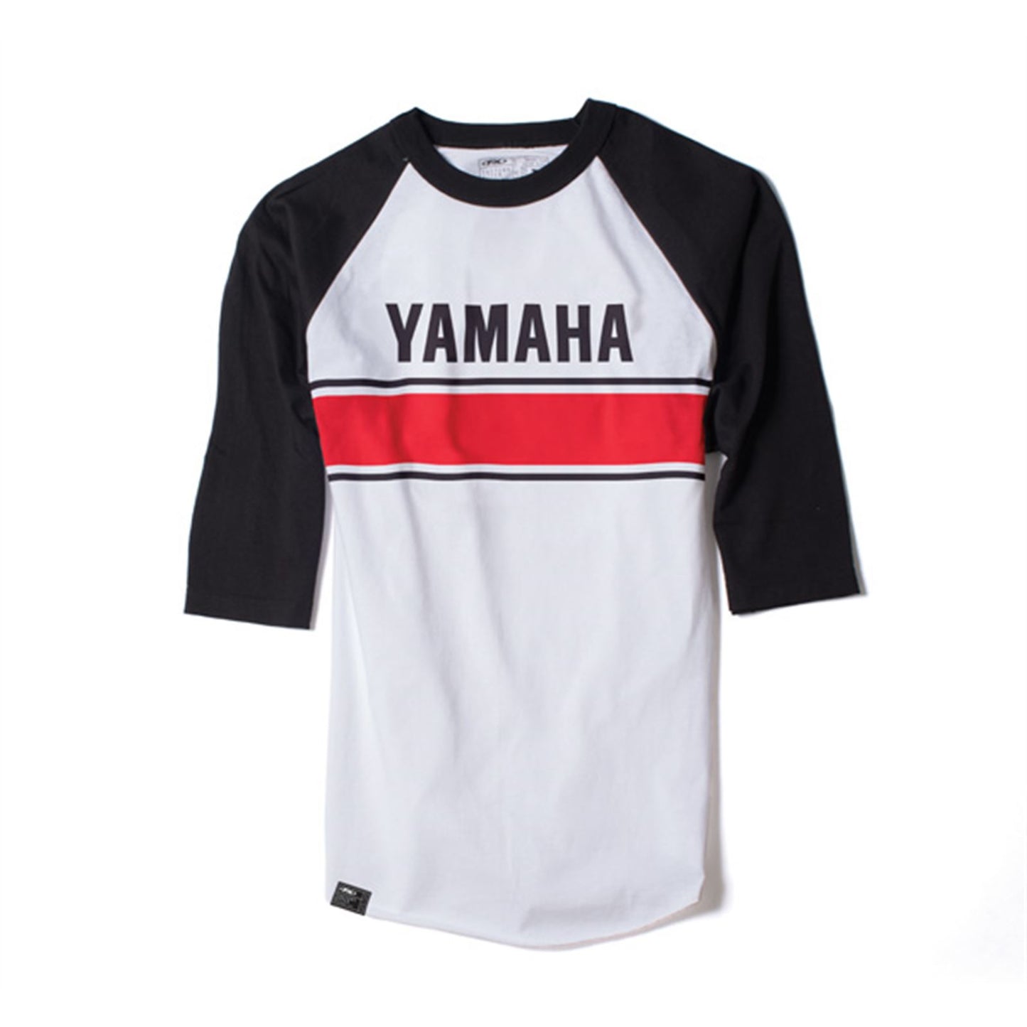 Factory Effex Yamaha Vintage Baseball Tee Shirt - White/Black - Medium 17-87232_562016