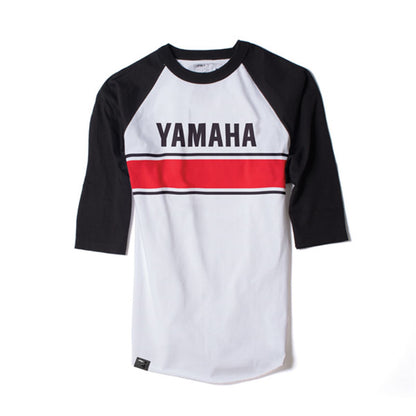 Factory Effex Yamaha Vintage Baseball Tee Shirt - White/Black - XL 17-87236_562018