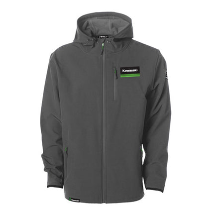 Factory Effex Kawasaki Track Jacket - Grey - 2X-Large 22-85118_562119