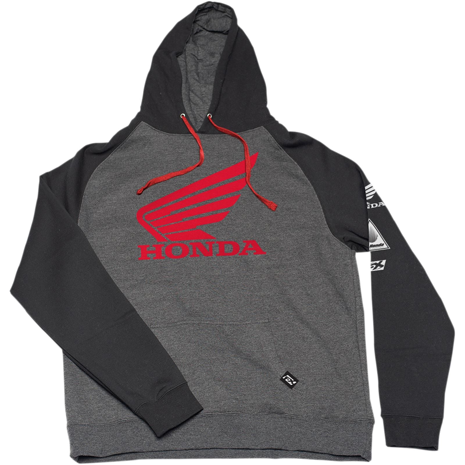 Factory Effex Honda Wing Pullover - Charcoal/Black - Large 22-88304_385888