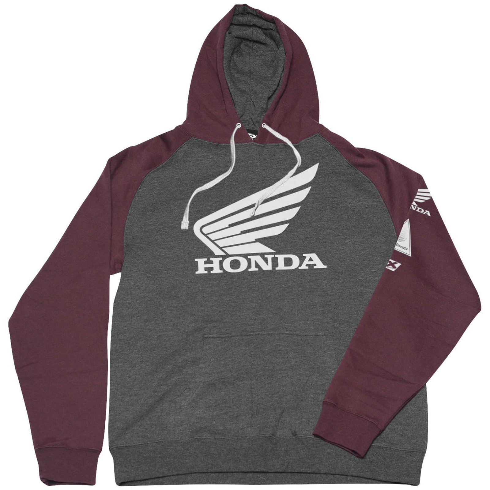 Factory Effex Honda Wing Pullover - Charcoal/Burgundy - Medium 22-88312_117191