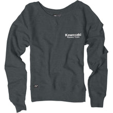 Factory Effex Women's Kawasaki Crewneck Sweatshirt - Charcoal - Medium 22-88122_385944