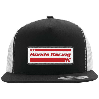 Honda Racing Snapback Hat - Black/White Mesh_117207