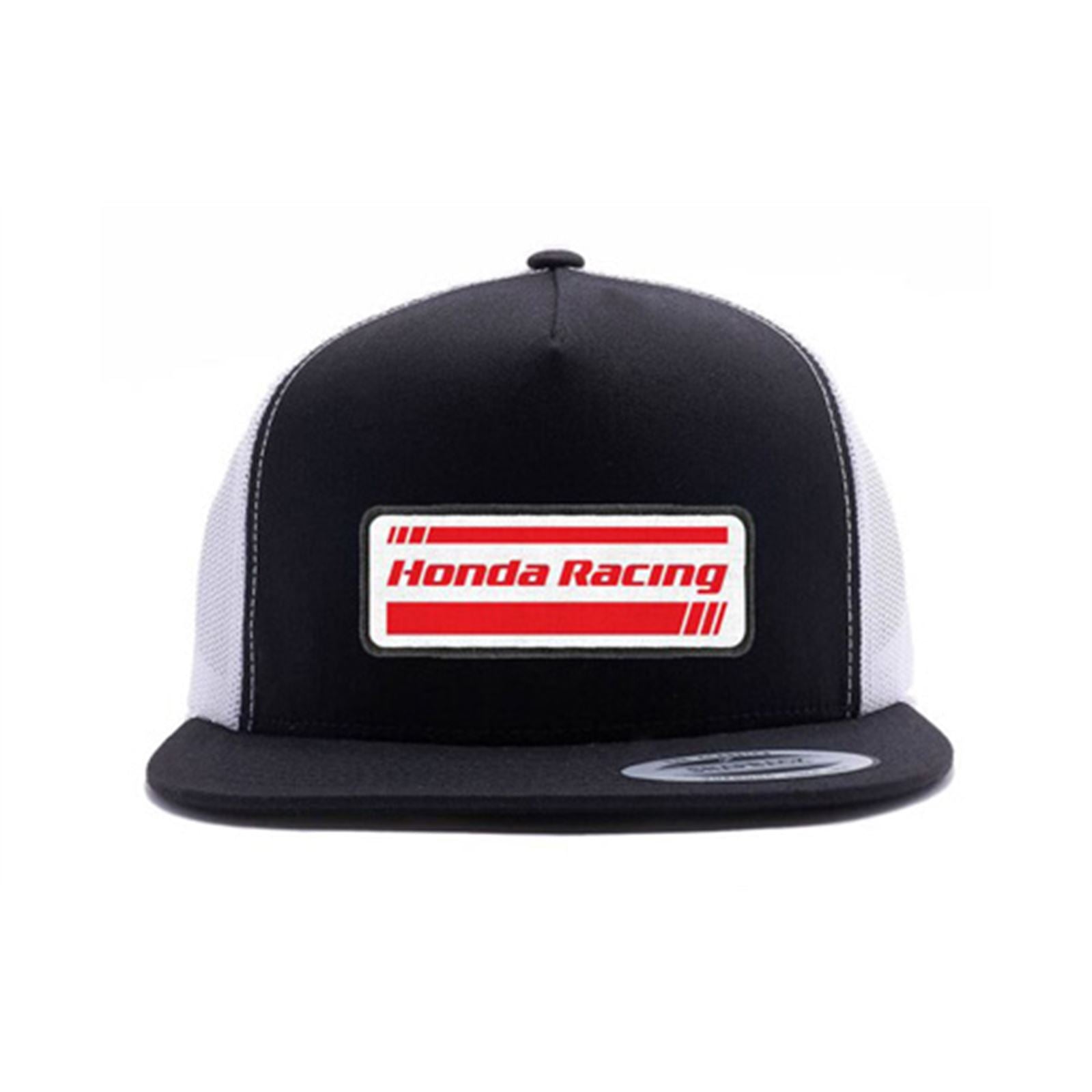 Honda Racing Snapback Hat - Black/White Mesh_562205