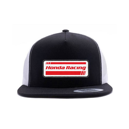 Honda Racing Snapback Hat - Black/White Mesh_562205