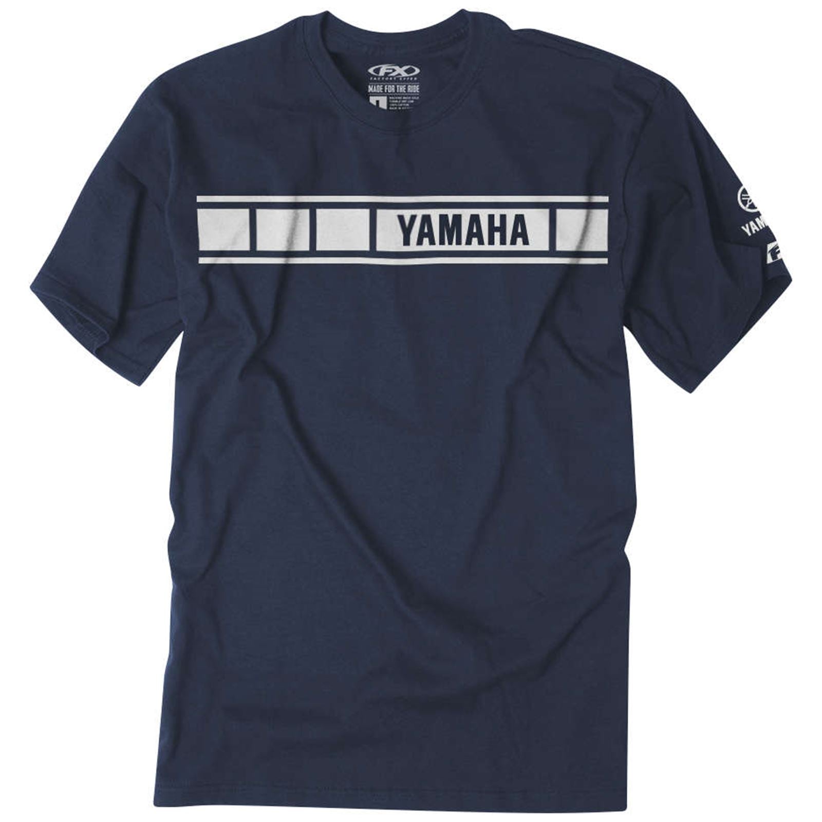 Factory Effex Yamaha Speed Block Tee Shirt - Navy - Medium 22-87222_117228