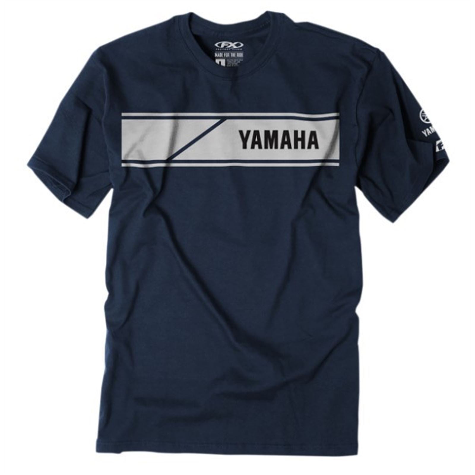 Factory Effex Yamaha Speed Block Tee Shirt - Navy - 2X-Large 22-87228_1525273