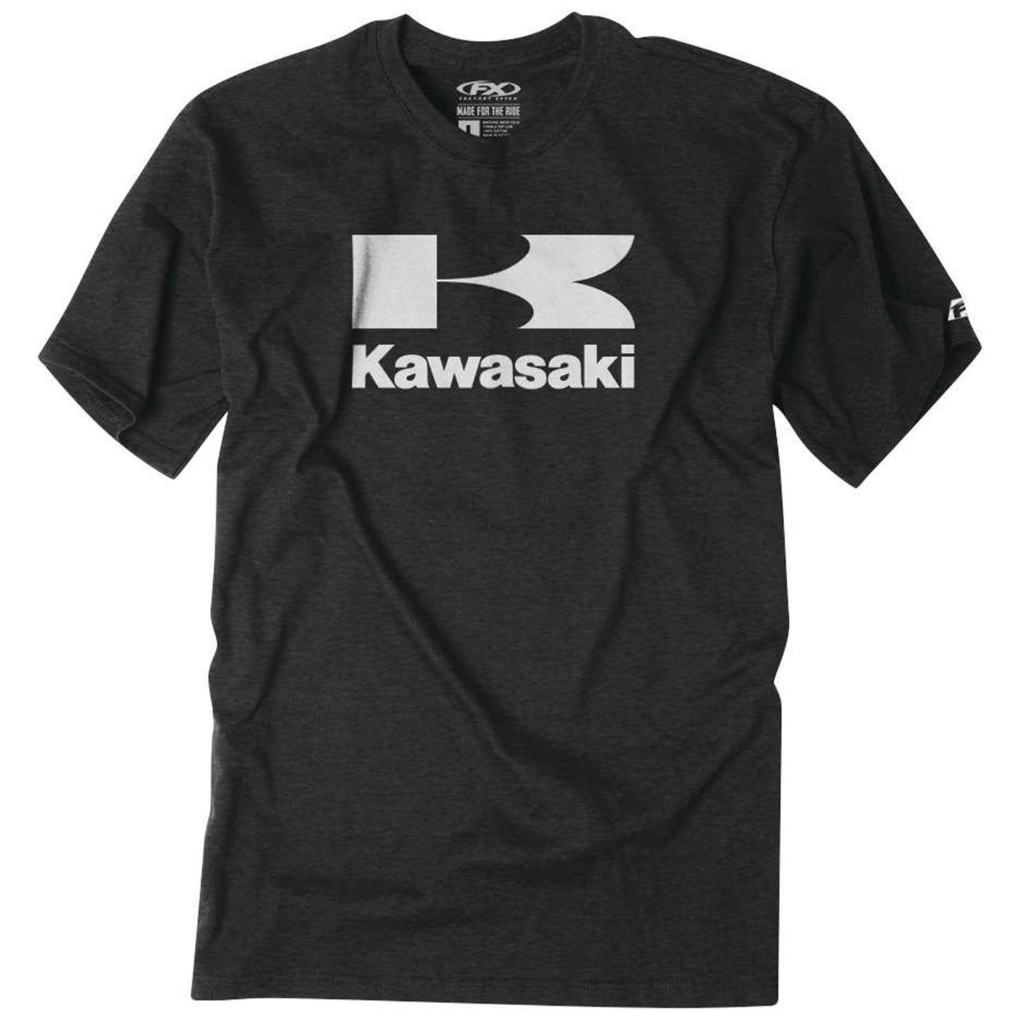Factory Effex Kawasaki Flying-K Tee Shirt - Charcoal - Medium 22-87112_117230
