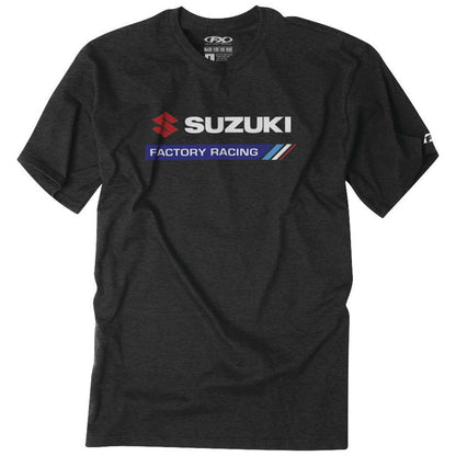 Factory Effex Suzuki Factory Racing Tee Shirt - Black - Medium 22-87402_117234