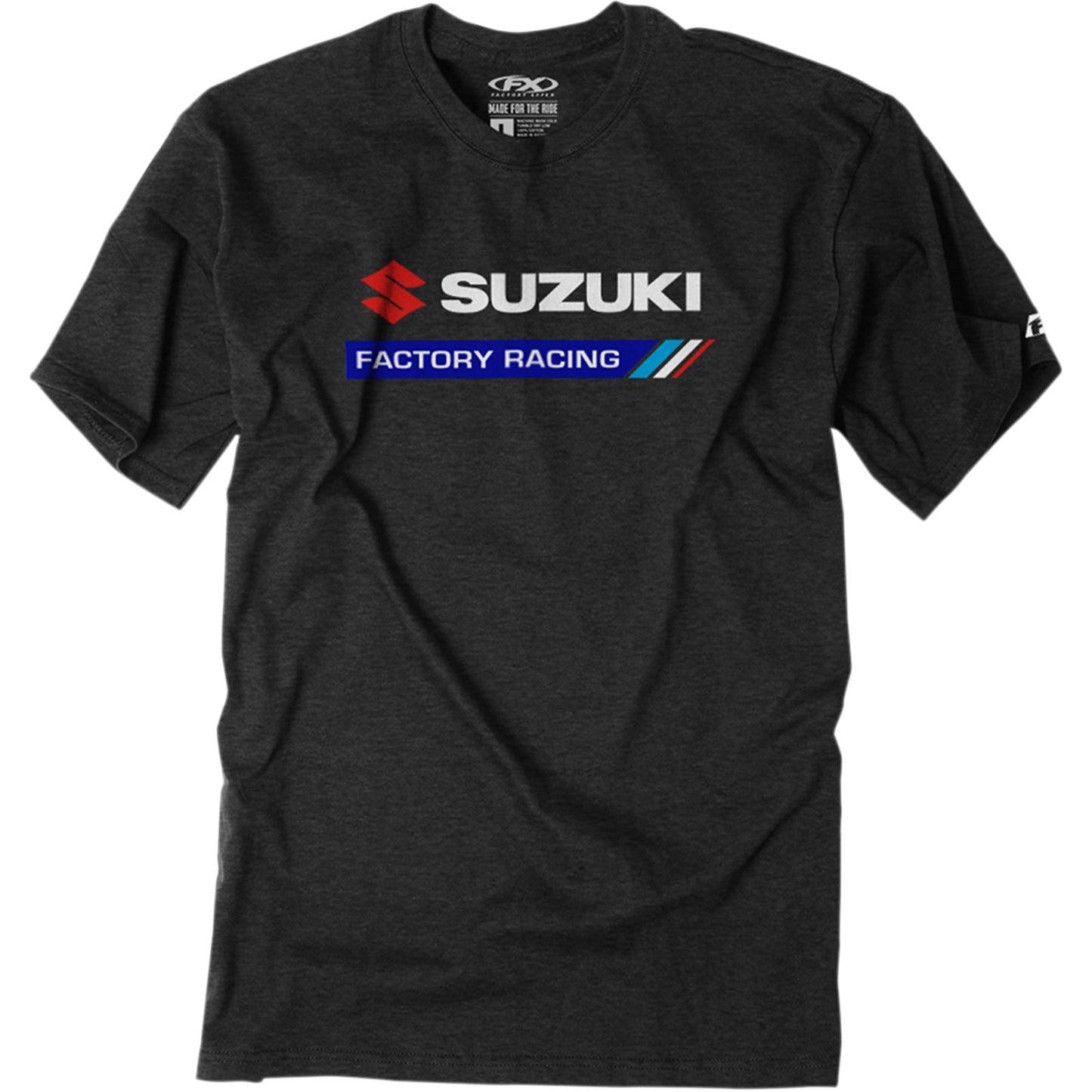 Factory Effex Suzuki Factory Racing Tee Shirt - Black - 2X-Large 22-87408_385521
