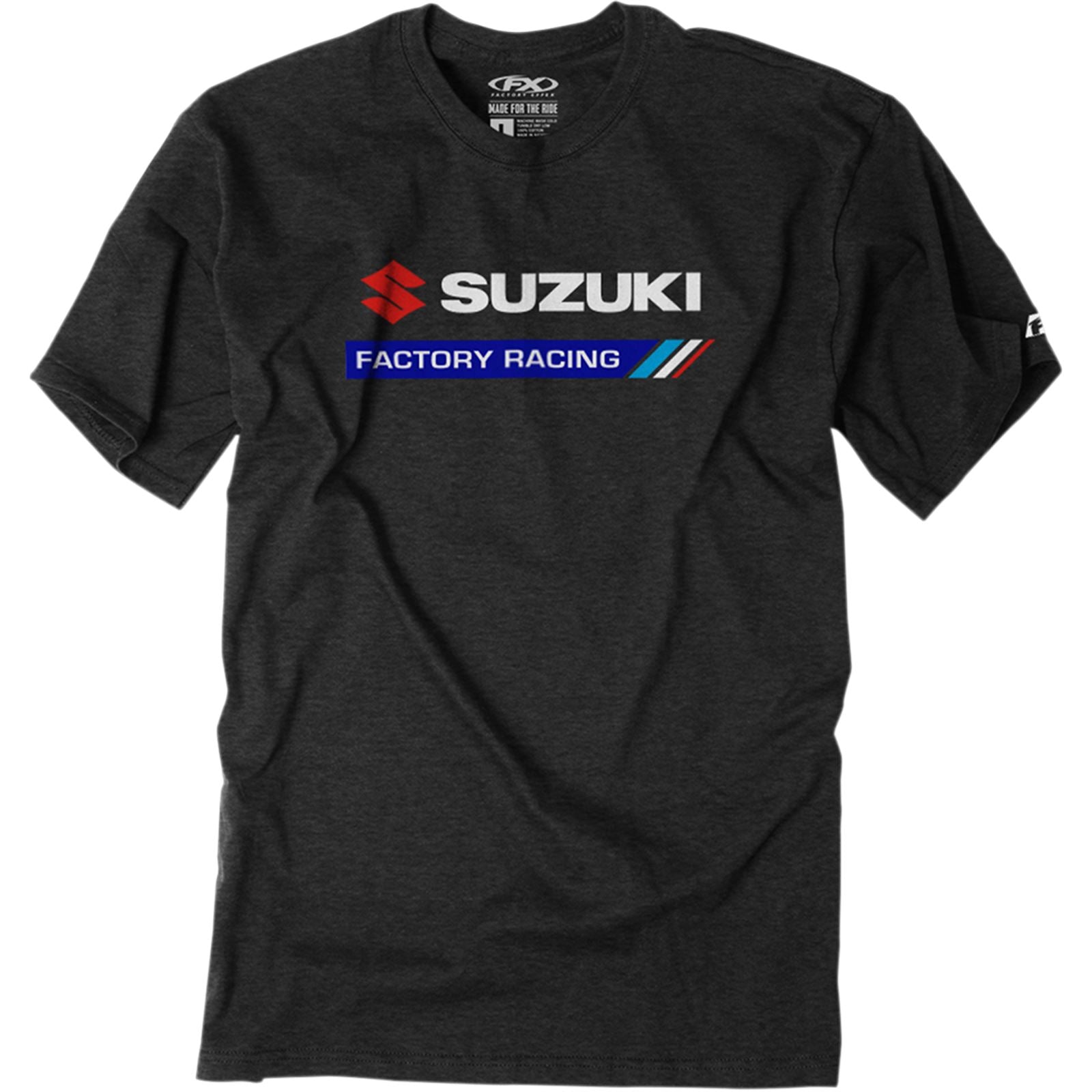 Factory Effex Suzuki Factory Racing Tee Shirt - Black - 2X-Large 22-87408_385521