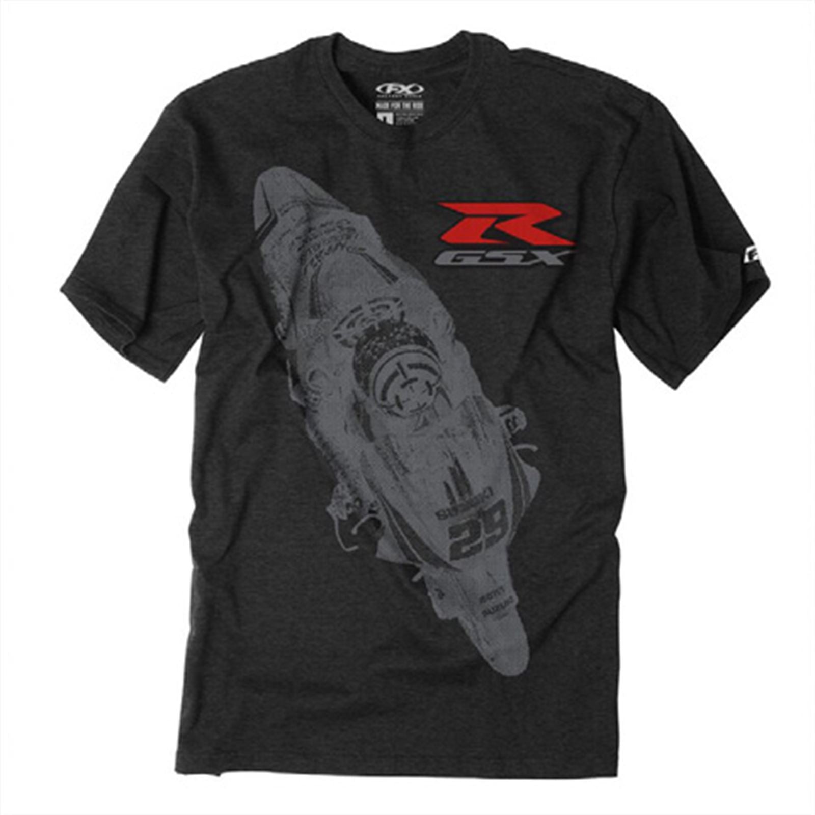 Factory Effex Suzuki Team GSXR Tee Shirt - Charcoal - 2X-Large 22-87428_562279