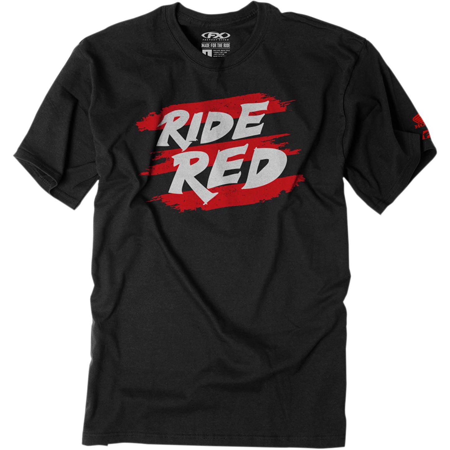 Factory Effex Youth Honda Stripe Tee Shirt - Black - Medium 22-83302_385719