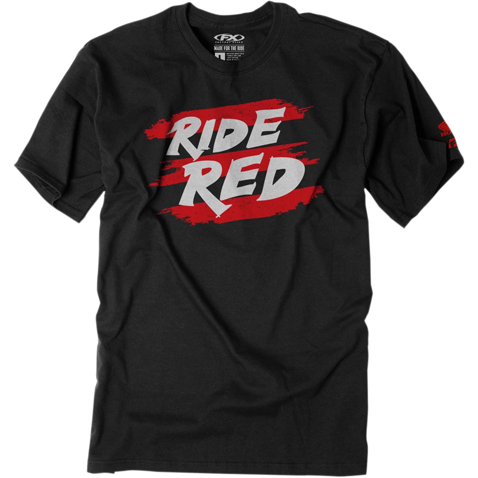 Factory Effex Youth Honda Stripe Tee Shirt - Black - Medium 22-83302_385719