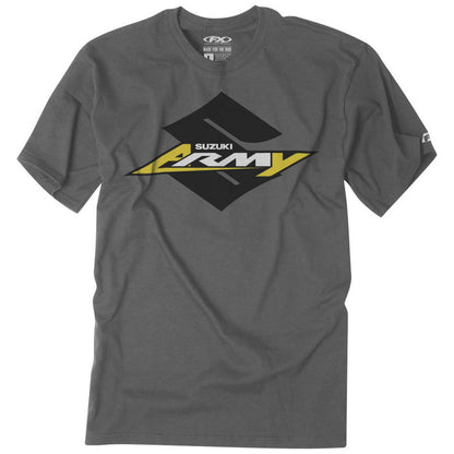 Factory Effex Youth Suzuki Tee Shirt - Charcoal - Small 22-83400_117248