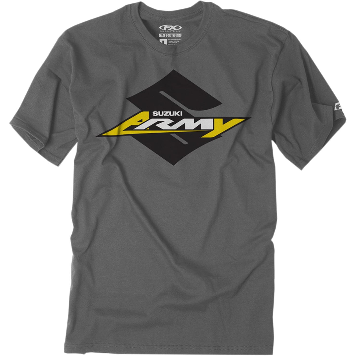 Factory Effex Youth Suzuki Tee Shirt - Charcoal - Small 22-83400_385731