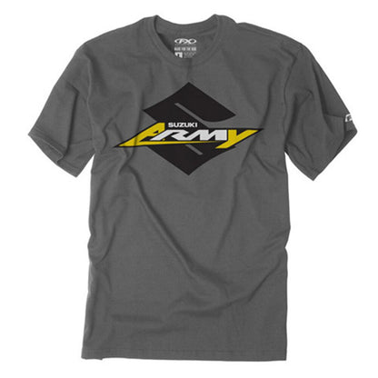 Factory Effex Youth Suzuki Tee Shirt - Charcoal - Large 22-83404_562325