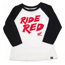 Factory Effex Honda Ride Red Youth Baseball Shirt - Black/White - Small 22-83310_562327