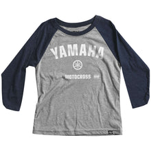 Factory Effex Yamaha Speedy Youth Baseball Shirt, Navy/Heather/Grey, X-Large 22-83216_512985