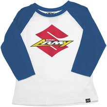Factory Effex Suzuki Army Youth Baseball Shirt - Royal/White - Youth X-Large 22-83416_512991