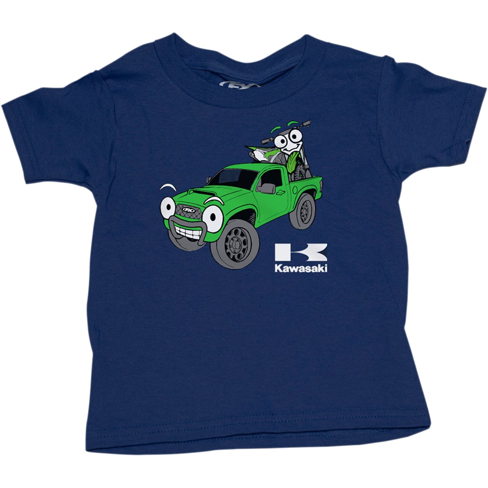 Factory Effex Toddler Kawasaki Truck Tee Shirt - Navy - 4T 22-83124_385743