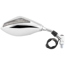 BikeMaster Mirror Set with LED Turn Signals - Chrome JY127 LED CHR_118092