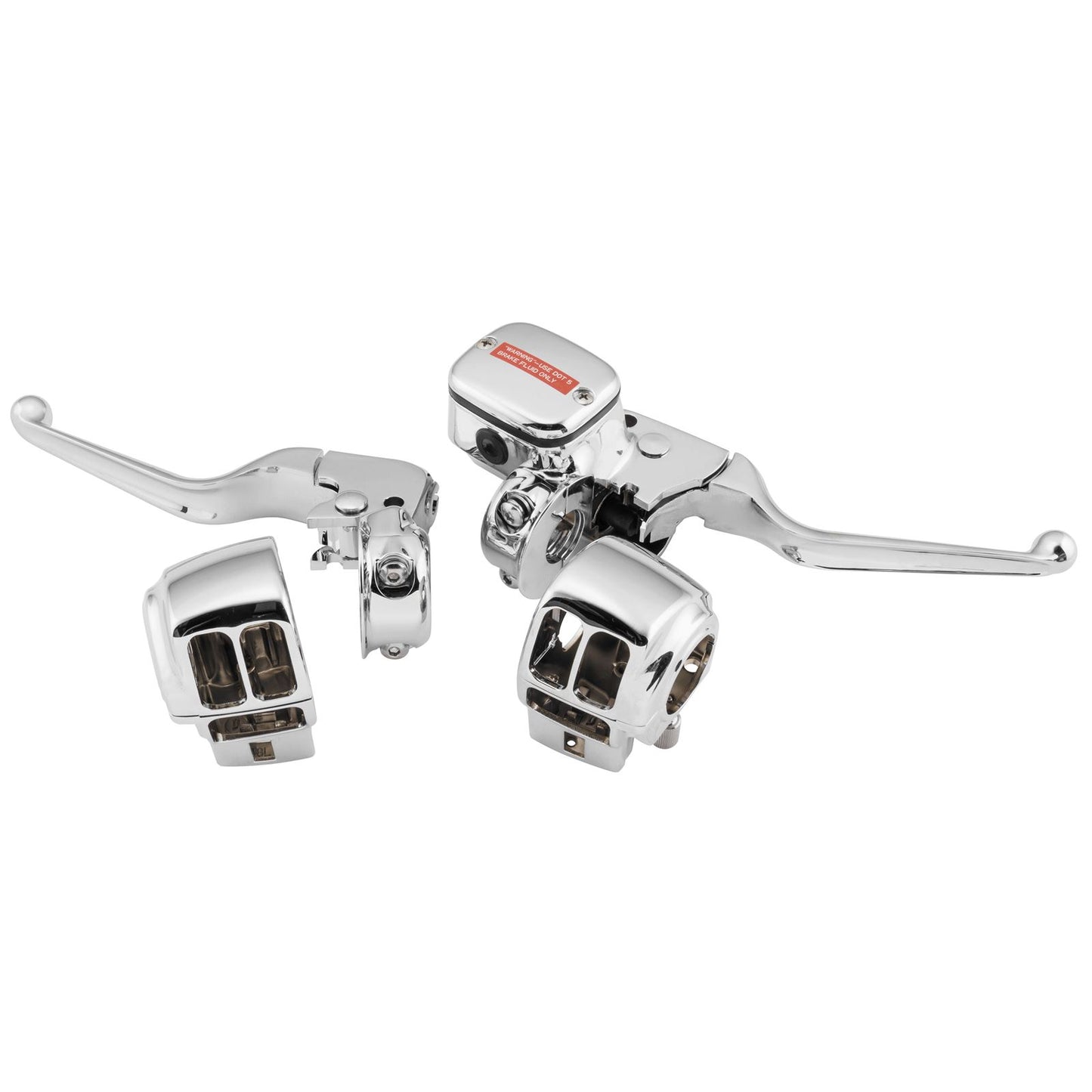Biker's Choice Chrome Handlebar Controls without Switches - '96-07 FLT 84702_118486