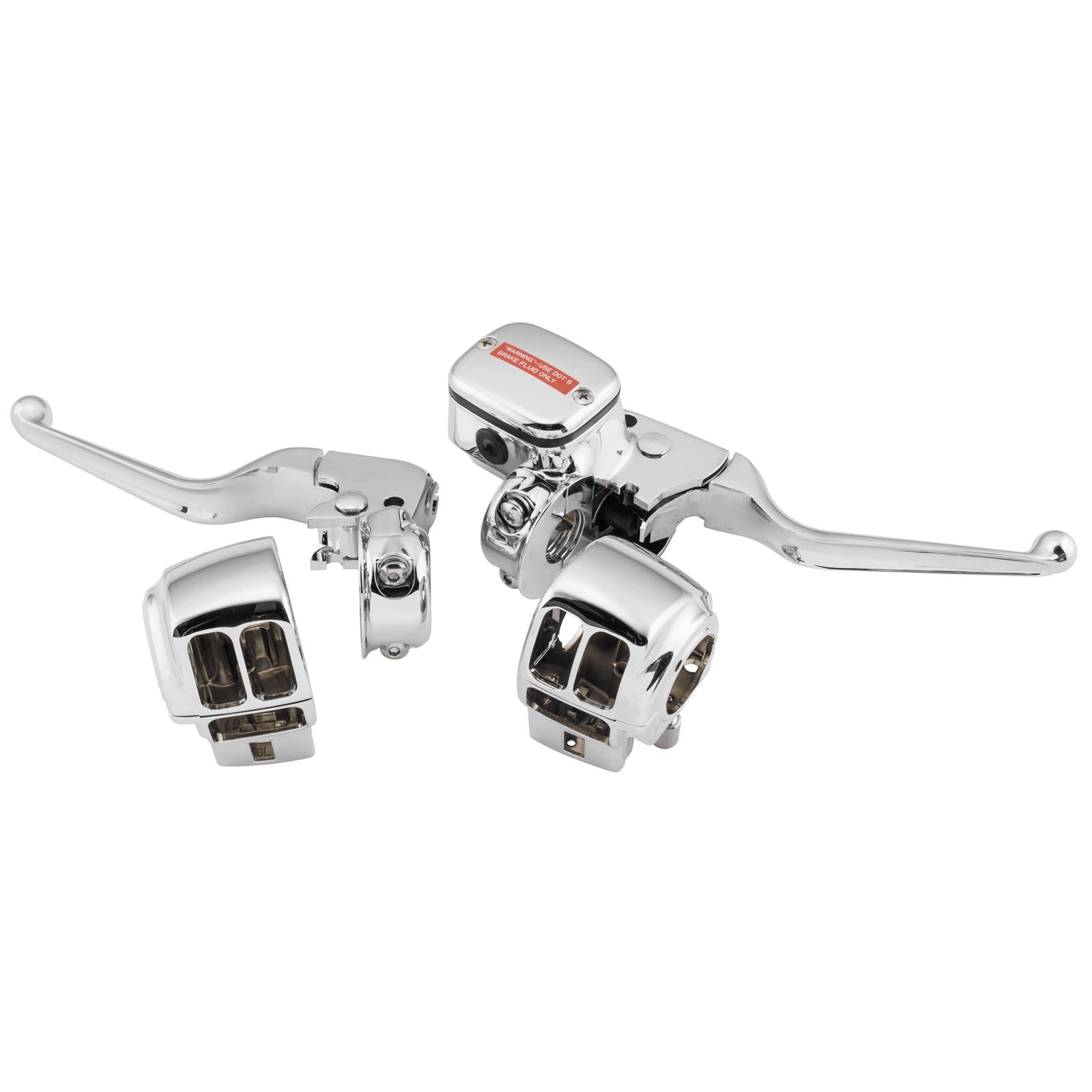 Biker's Choice Chrome Handlebar Controls without Switches - '96-07 FLT 84702_118486
