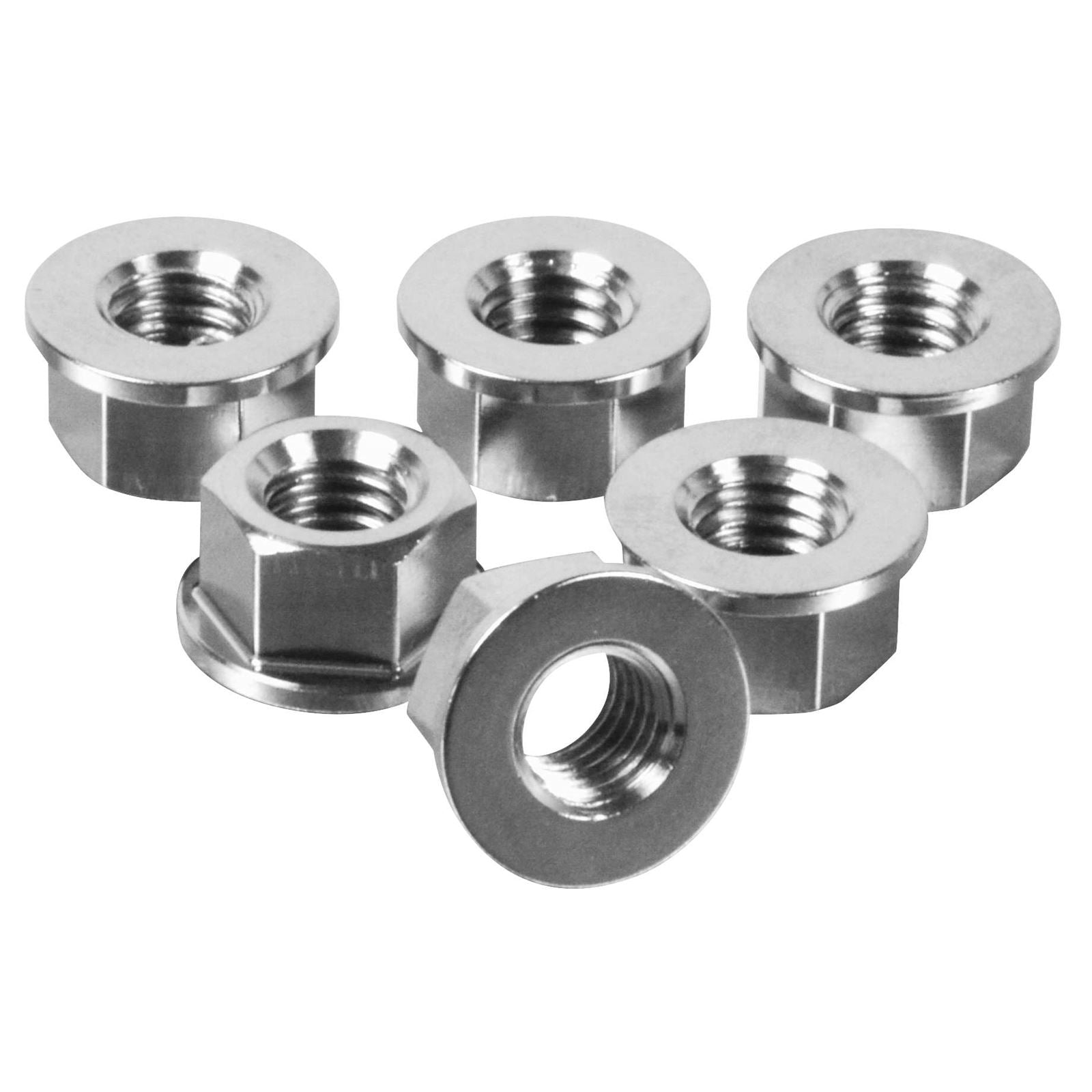 Pro-Bolt Stainless Steel Sprocket Nuts - Silver [MPN: SS6SPN8]_119099