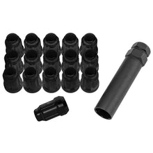 QuadBoss Spline Lug Nuts 12x1.25 Black RT-GWSPM12125-DB_119217