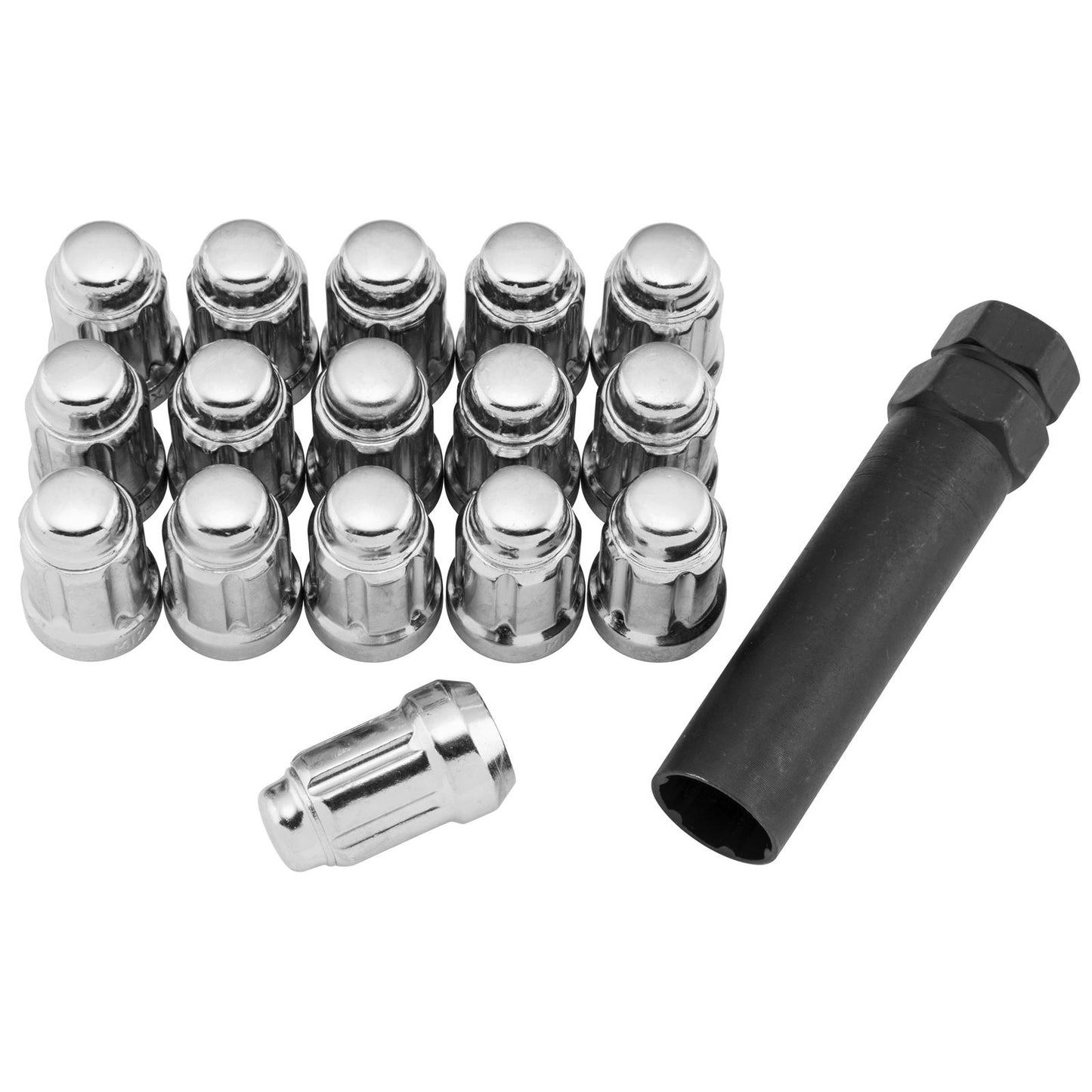 QuadBoss Spline Lug Nuts 12x1.5 Silver RT-GWSPM12150_119218