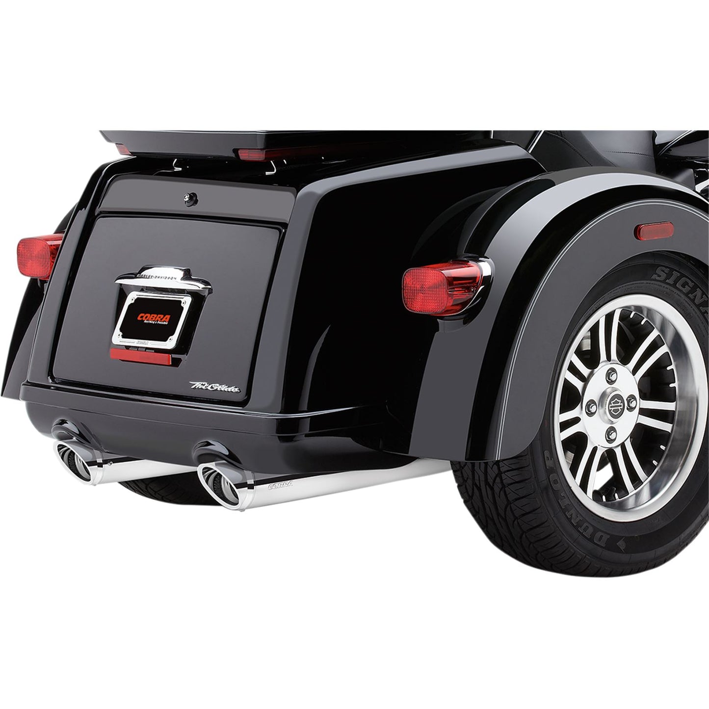 Cobra Tri Glide Mufflers - Chrome - '09-'20 Tri Glide 6301_361826