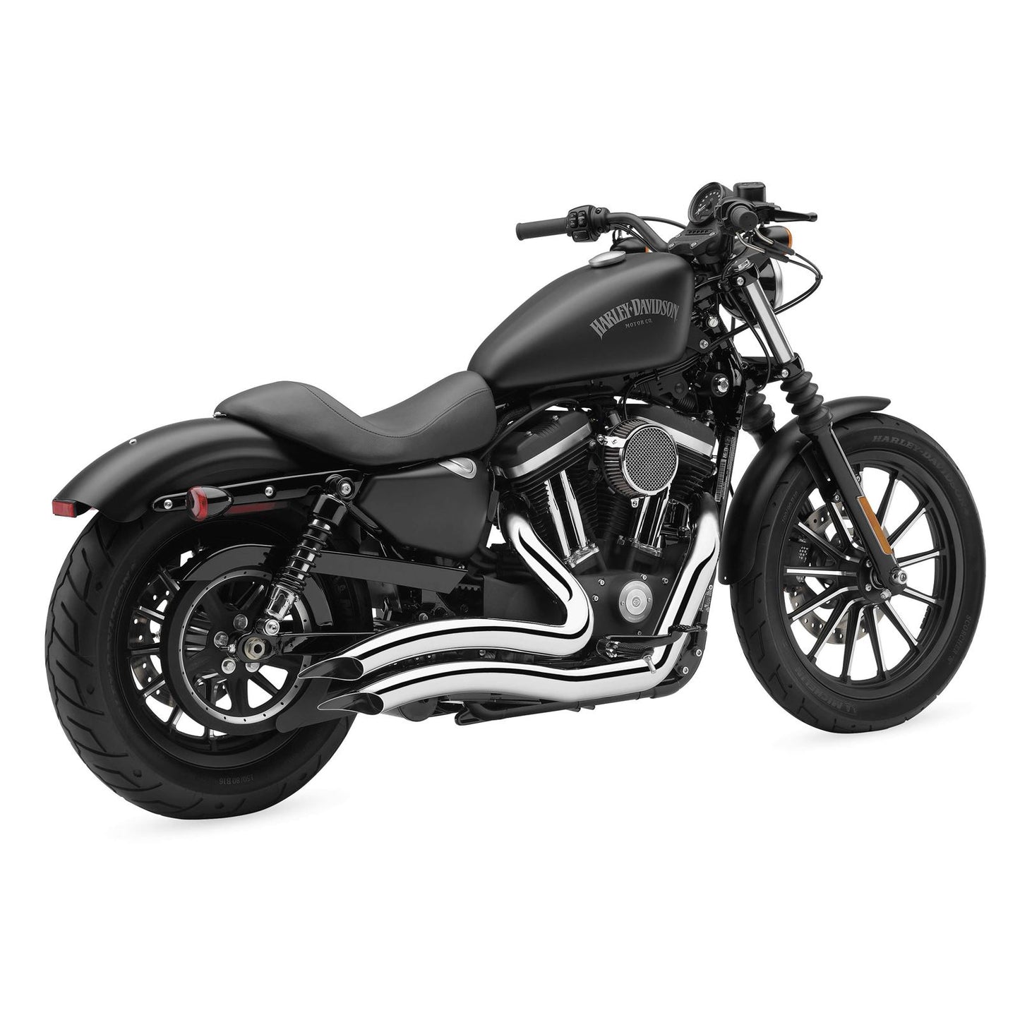 Cobra Speedster Swept Short Exhaust - Chrome - '14-'20 XL 6233_120483