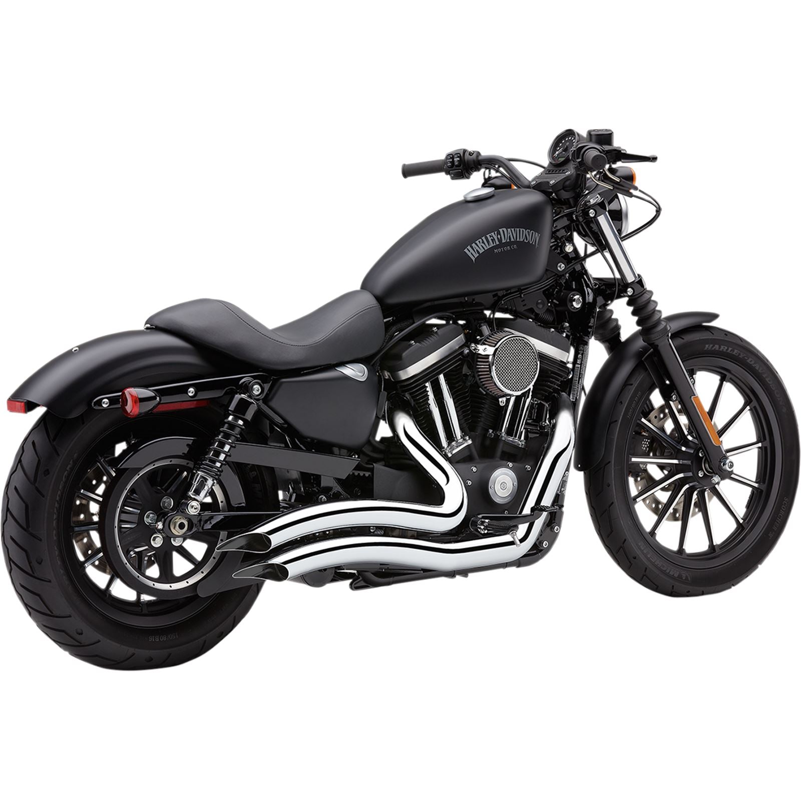 Cobra Speedster Swept Short Exhaust - Chrome - '14-'20 XL 6233_361467