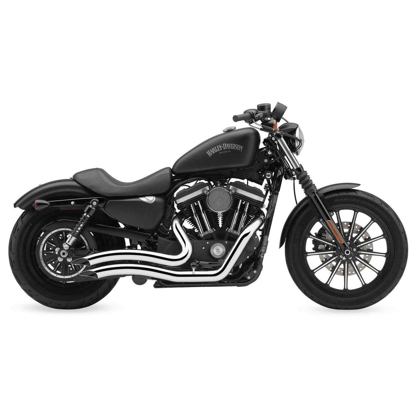 Cobra Speedster Swept Short Exhaust - Chrome - '14-'20 XL 6233_120484