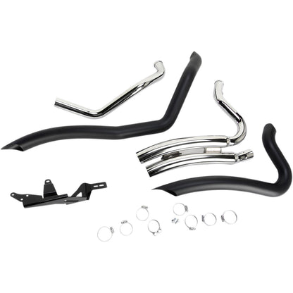 Cobra Speedster Swept Short Exhaust - Black - '14-'20 XL 6233B_361471