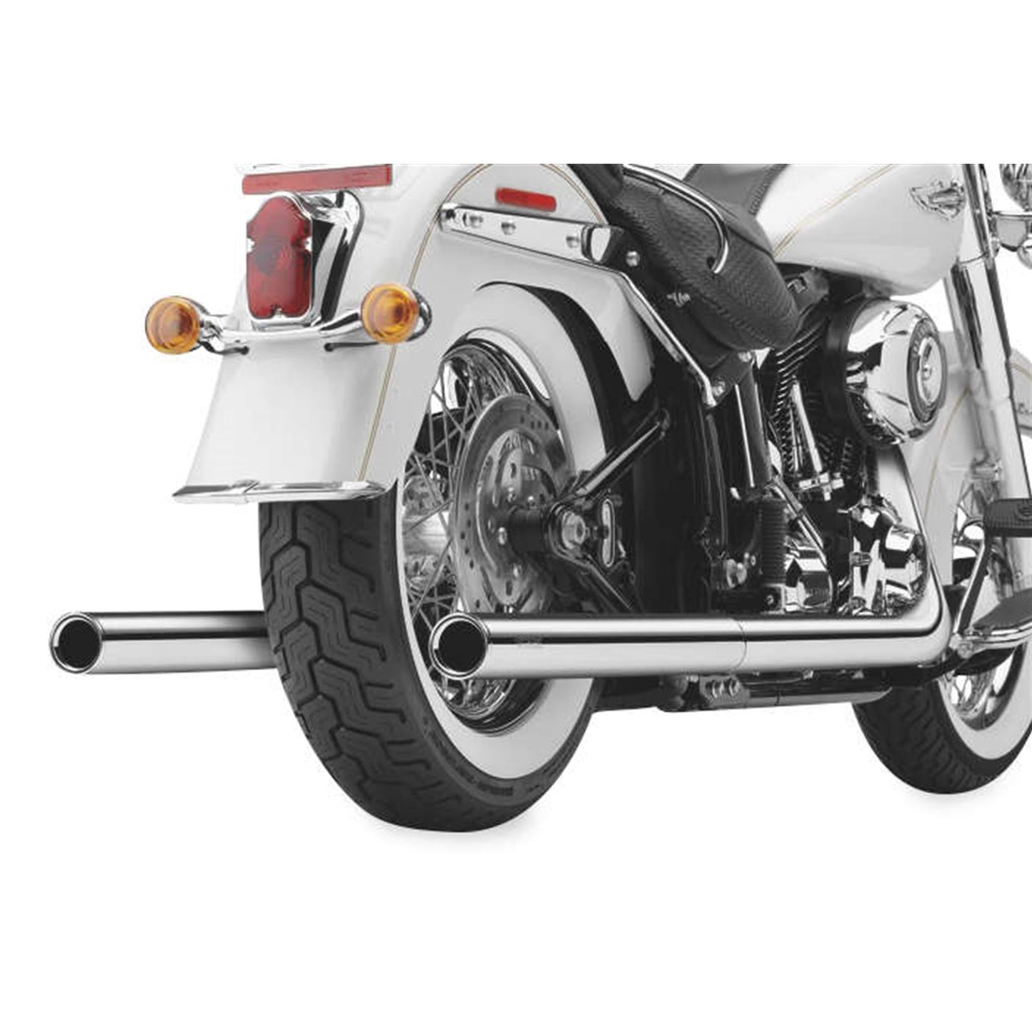 Cobra True Dual Exhaust - Billet Tip - '86-'06 Softail 6984_120485