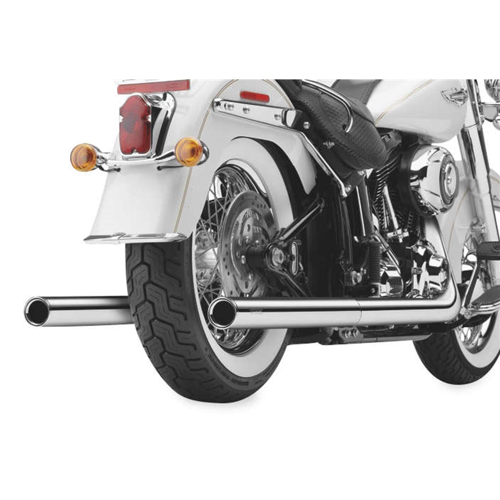Cobra True Dual Exhaust - Billet Tip - '86-'06 Softail 6984_120485
