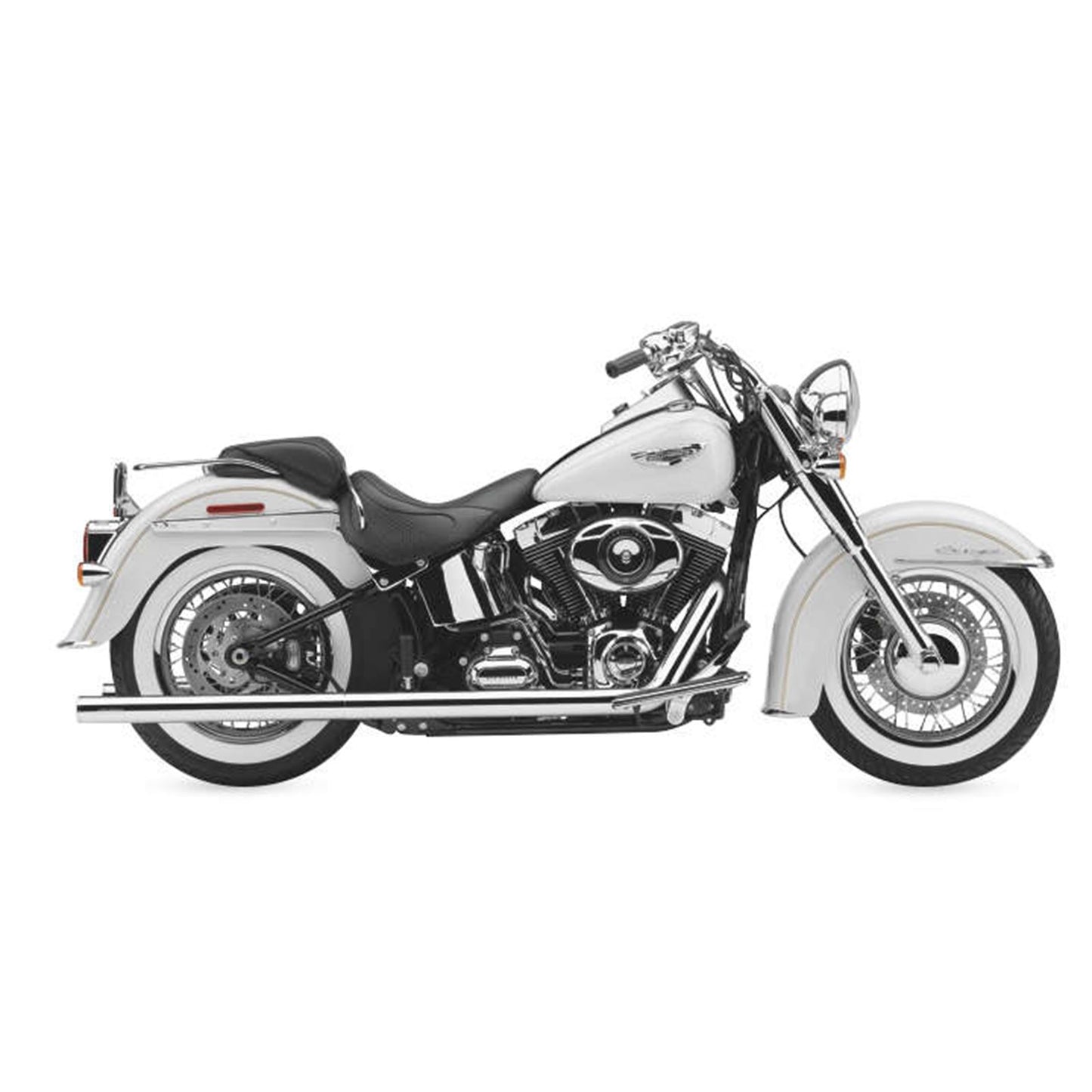 Cobra True Dual Exhaust - Billet Tip - '86-'06 Softail 6984_120486