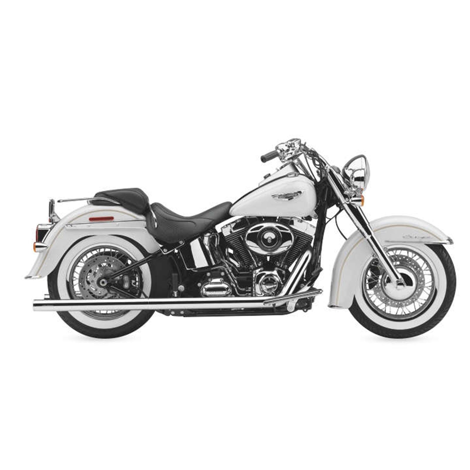 Cobra True Dual Exhaust - Billet Tip - '86-'06 Softail 6984_120486