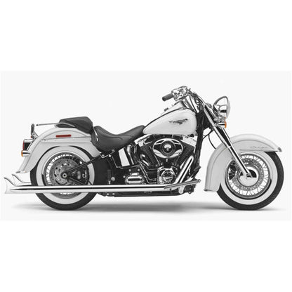 Cobra True Dual Exhaust - Fishtail  - '86-'06 Softail 6987_120490