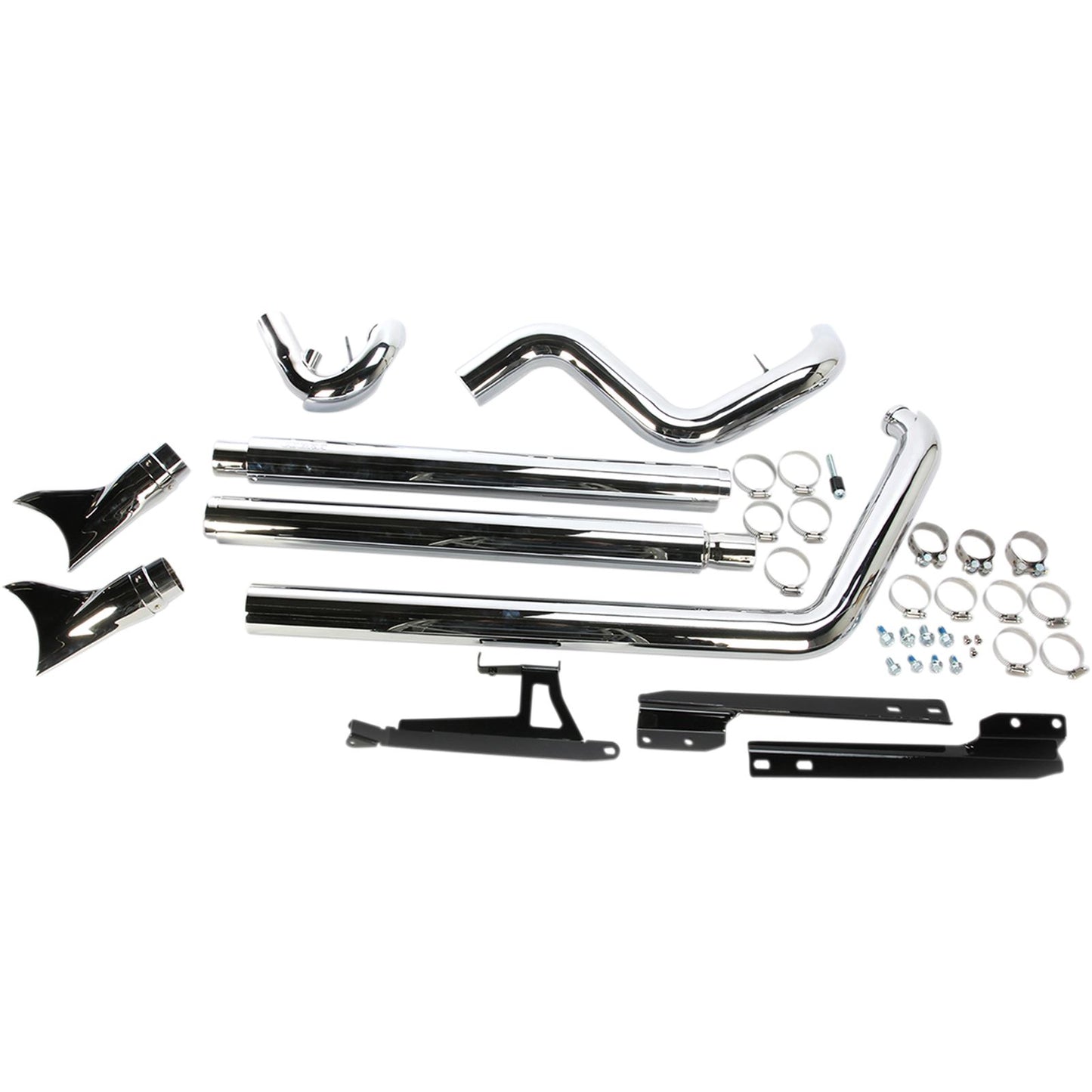 Cobra True Dual Exhaust - Fishtail - '07-'11 Softail 6988_361475