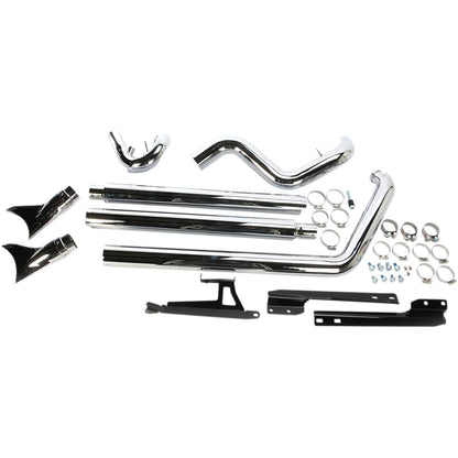 Cobra True Dual Exhaust - Fishtail - '07-'11 Softail 6988_361475