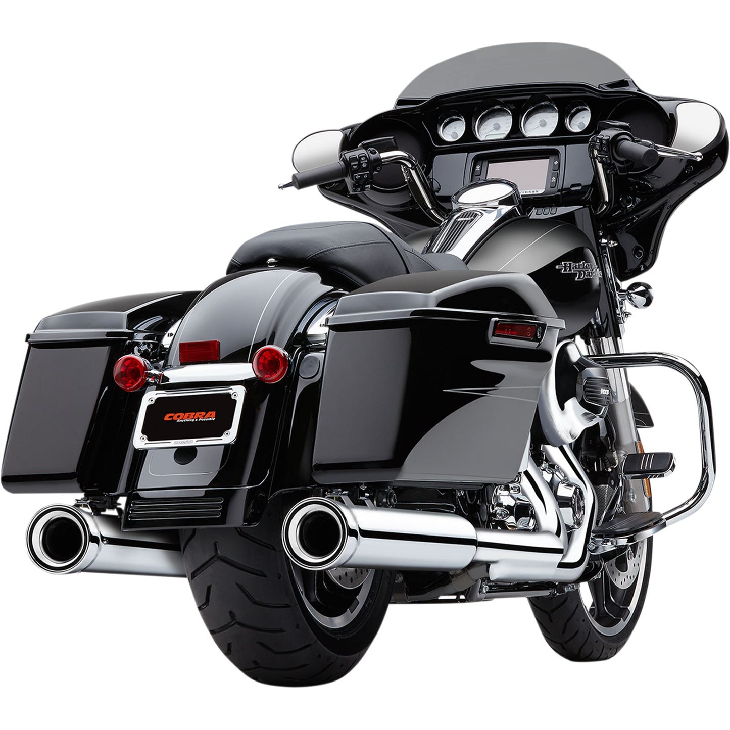 Cobra Neighbor Hater Mufflers - Chrome - '95-'16 Bagger 6107_361833