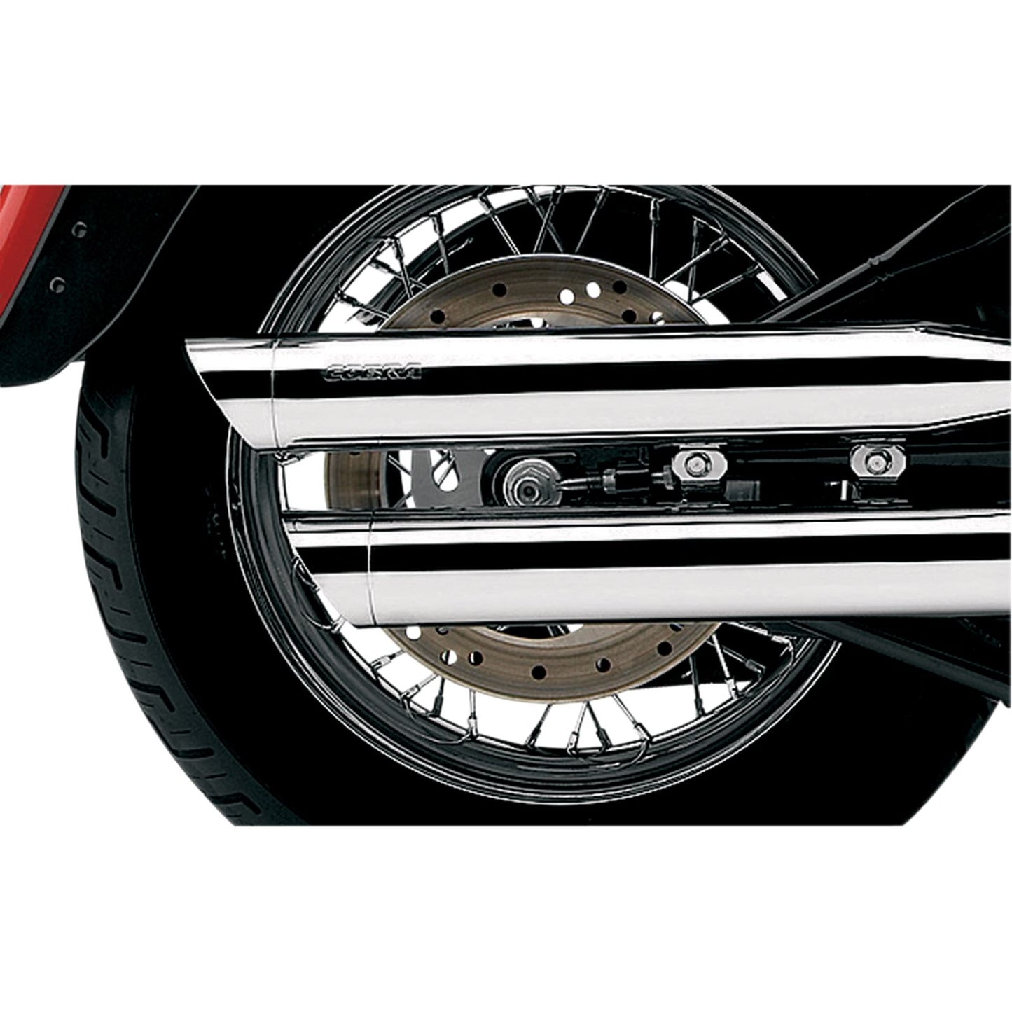 Cobra Slashcut Mufflers - Chrome - '00-'06 FLSTF/FXSTD [MPN: 6000]_361704