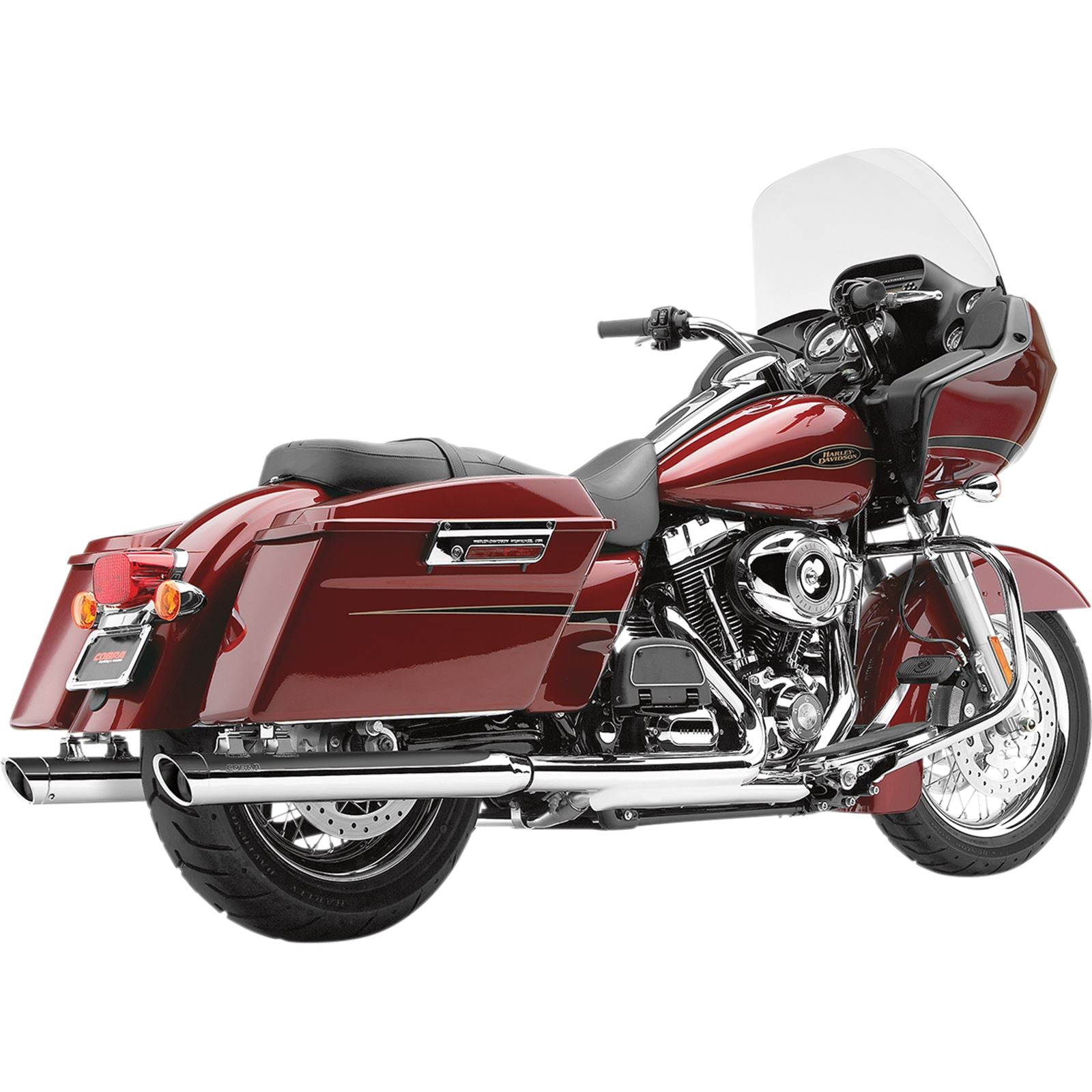 Cobra 3" Mufflers - Chrome - '95-'16 Bagger 6020_361726
